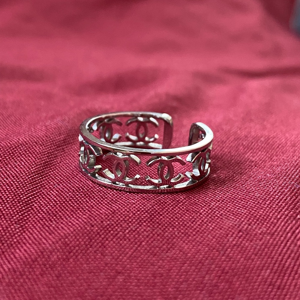 Silver Designer Women's Ring